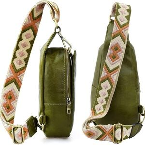Tribal Vegan Leather Crossbody Fanny Pack Purse‎